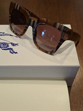 Burberry Birch Brown House Check Kitty Sunglasses